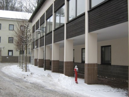 075 Das Ortsbild von Bad Abbach bis das Rote Kreuz kam Foto02 Speisesaal Kurklinik vor Abriss